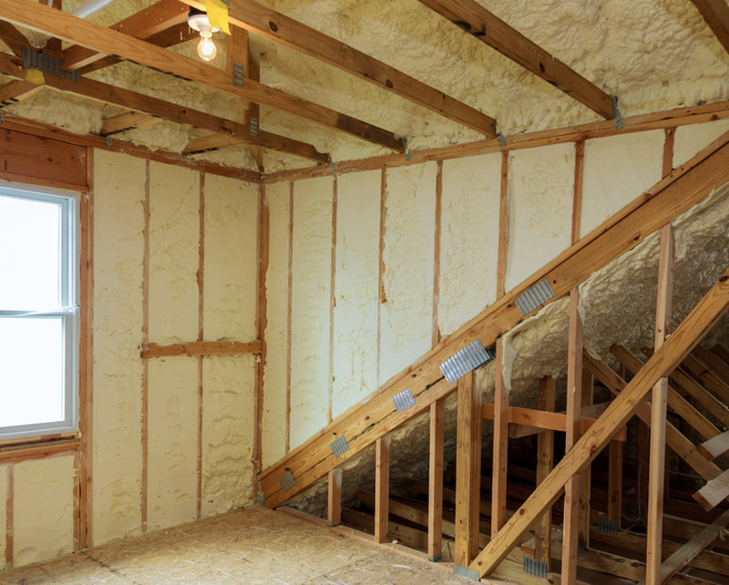 Rockford area home with closed cell spray foam insulation
