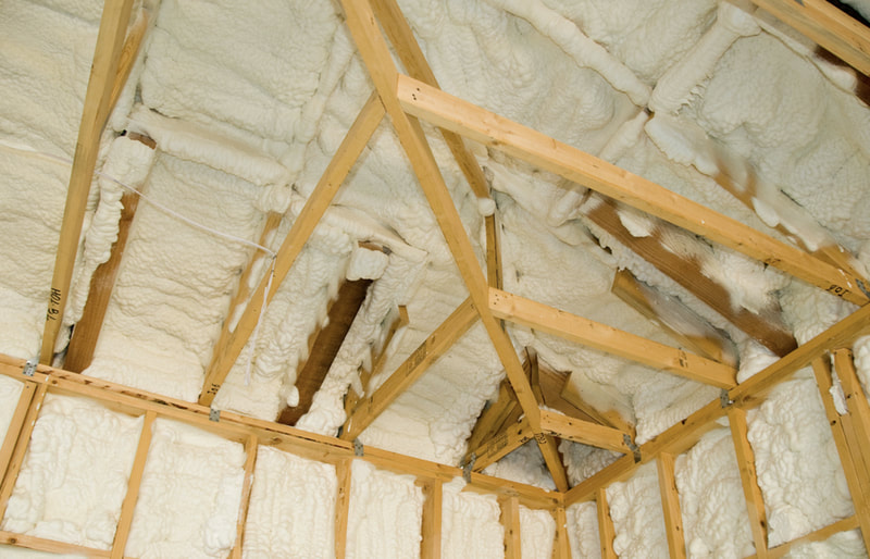 Northern IL home with open cell spray foam insulation installation